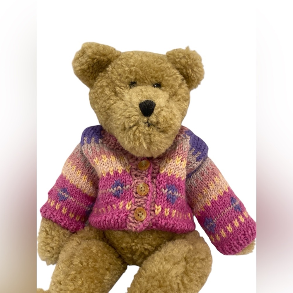 The Boyd’s Collection 14” Teddy Bear in Spring Knit Sweater- NWOT